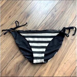 Black/Tan Stripe Bikini Bottoms